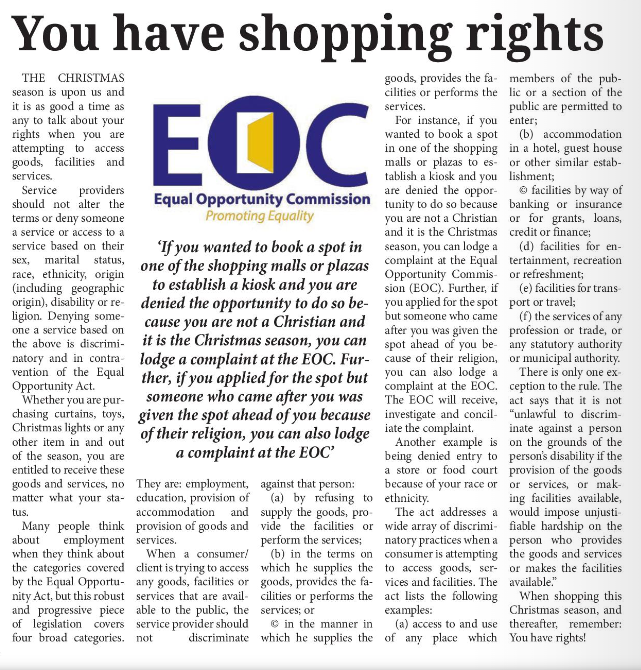You have shopping rights